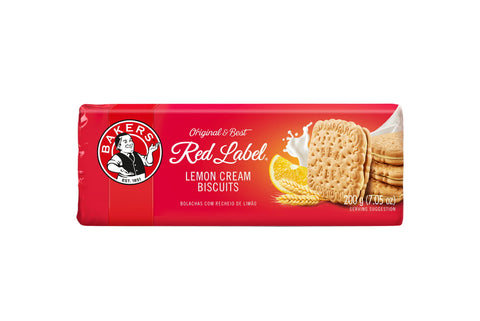 Bakers Red Label Lemon Cream Biscuits 100g