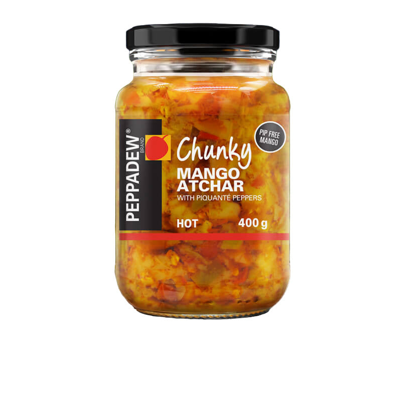 Peppadew atchar   chunky hot mango 400g