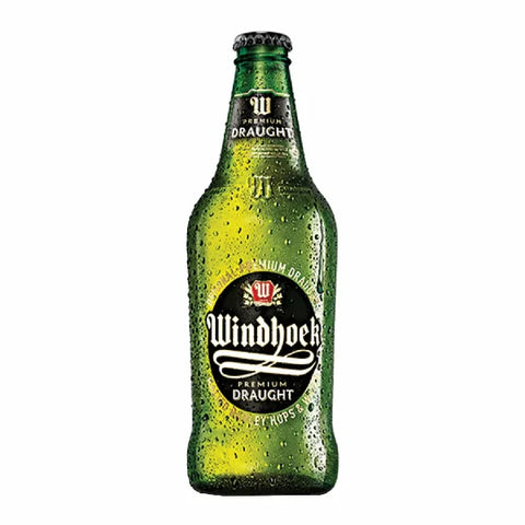 Windhoek Lager Draught 440ml bottle SINGLE
