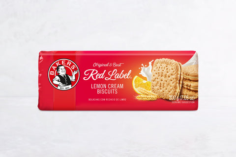 Bakers Red Label Lemon Cream Biscuits 100g