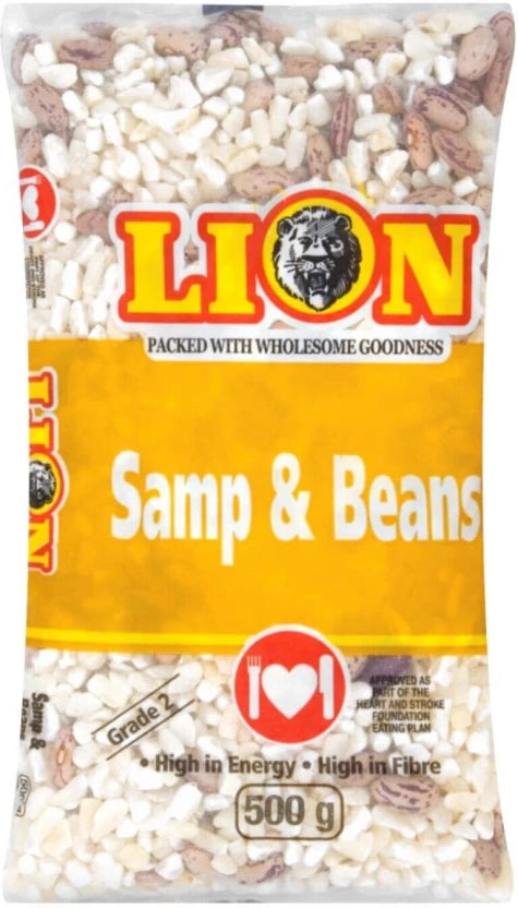 Lion samp & beans 500g