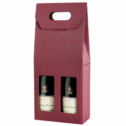 2 bottle Fluted Gift Carton