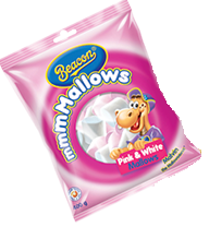 Beacon marshmallows pink & white 150g
