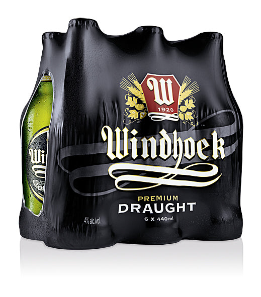 Windhoek lager draught 6pk 440ml
