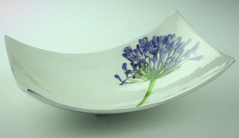 Agapanthus Rectangular Dish 28cm