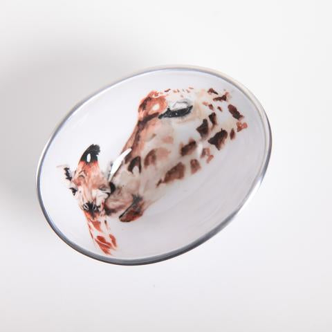 Giraffe Oval Bowl